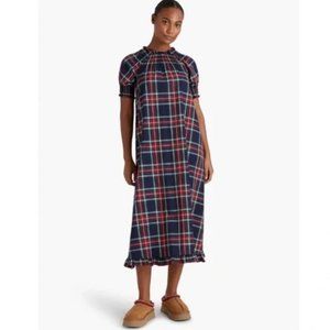 Hill House Home The Caroline Nap Dress - Small. Navy Tartan Plaid worn twice.